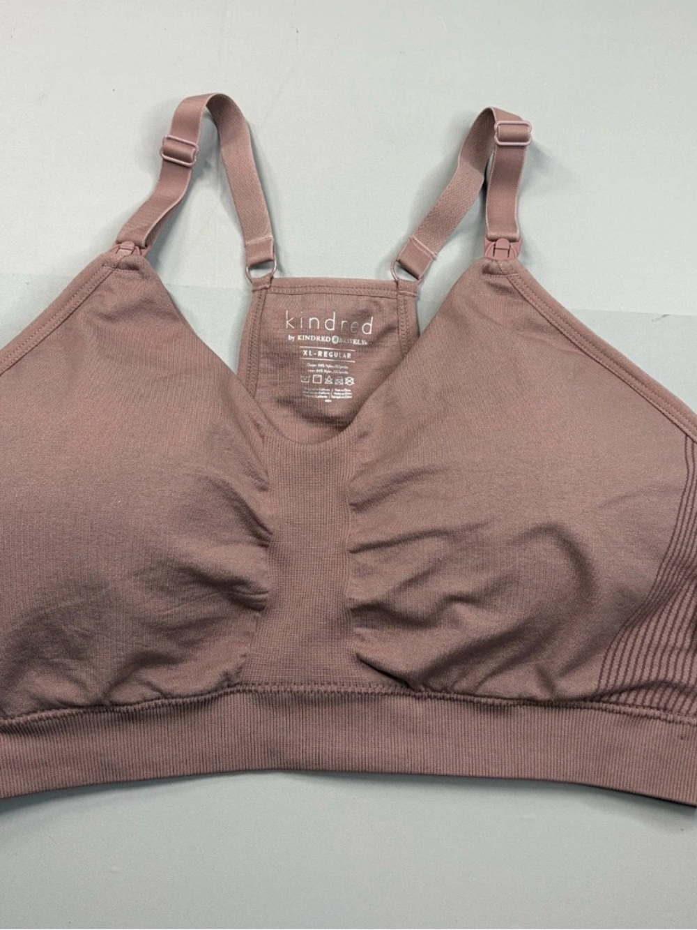 NWT XL Kindred Bravely Mauve Wireless Nursing Bra